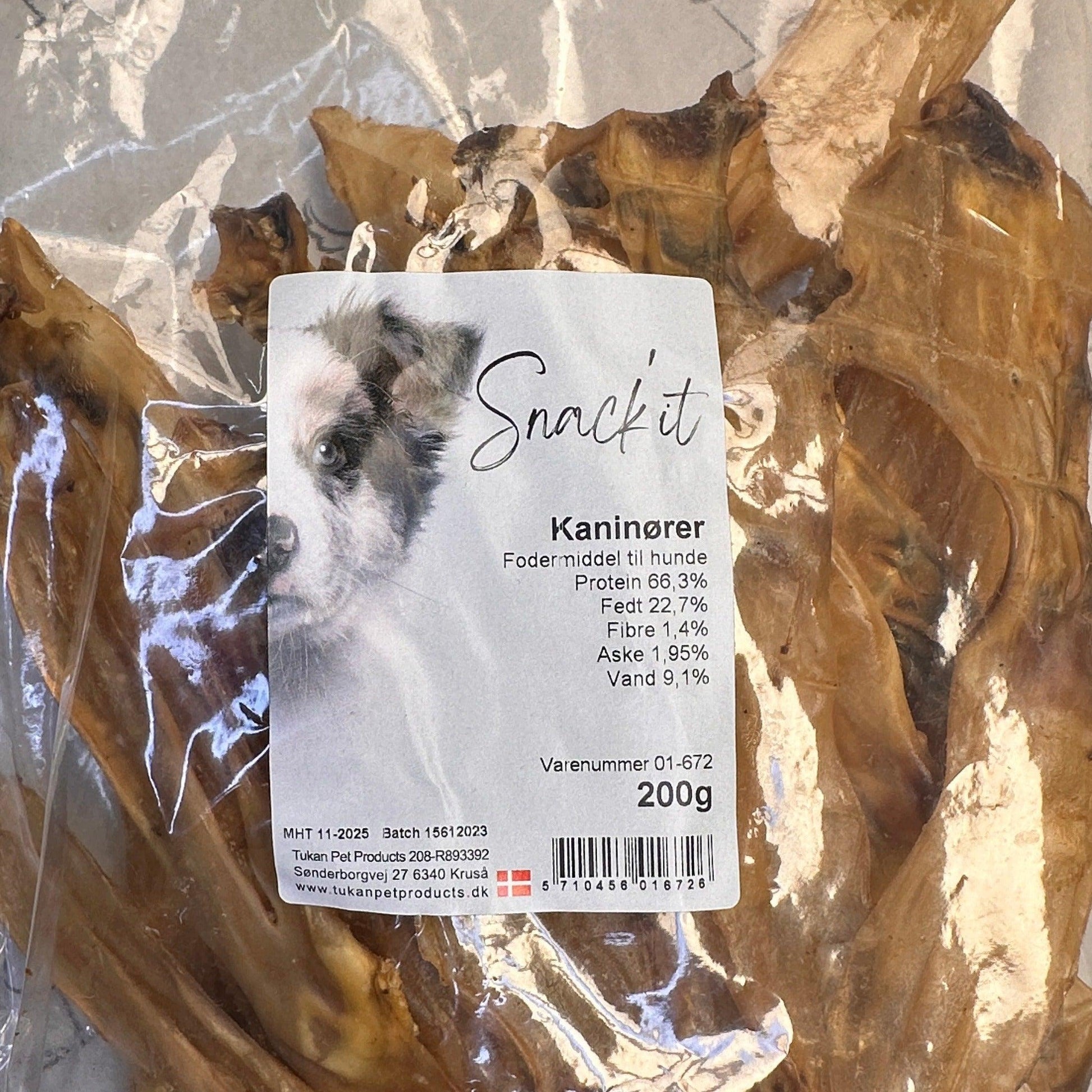 Snack'It Kaninører uden pels, 200 gram - Luksuspoter.dk