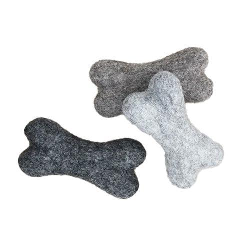 Wooldot legetøj "Felt Dog Bone" - Æstetisk legetøj - Luksuspoter.dk