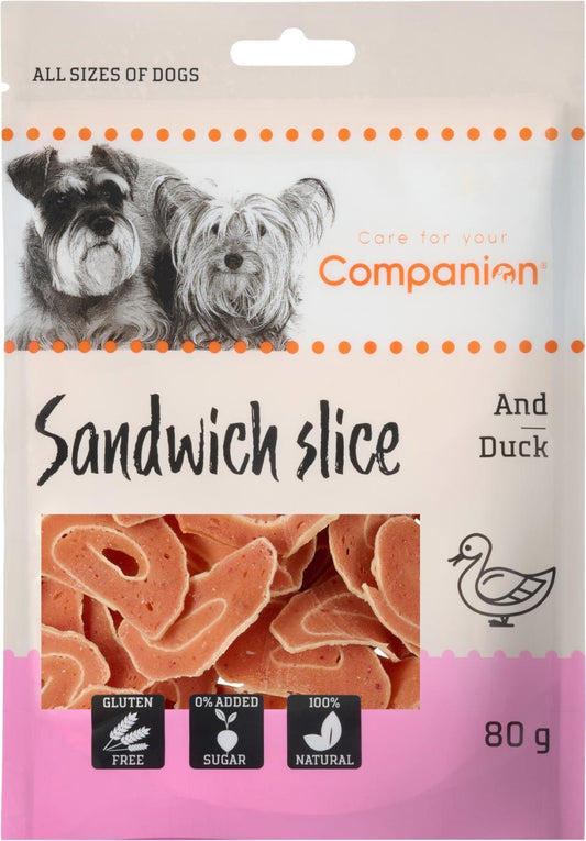 Companion "Sandwich Slice Duck", 80 gram - Luksuspoter.dk