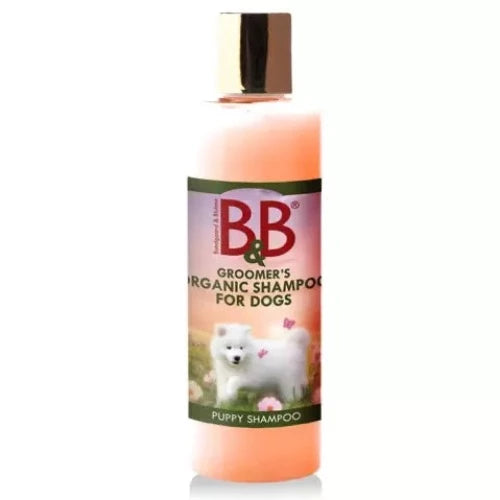B&B Økologisk hvalpeshampoo med mandelolie