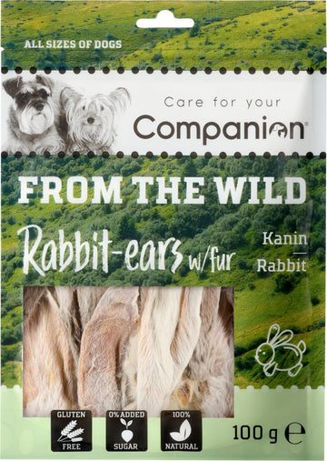 Companion "Rabbit ear with long hair" Naturlig snack, 100 gram