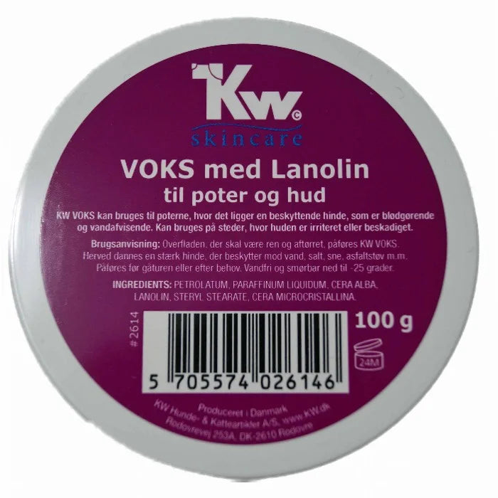 KW Voks med Lanolin, til poter og hud - Luksuspoter.dk