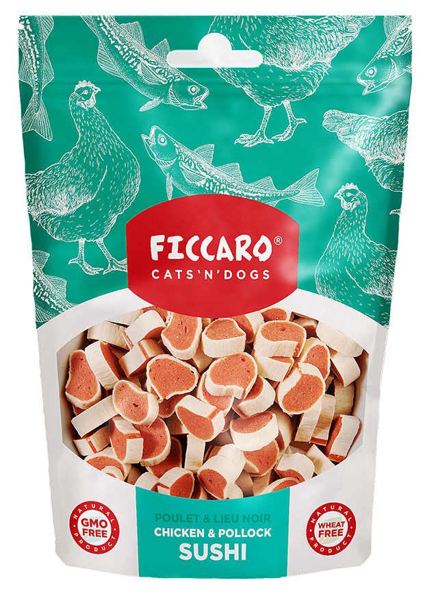 Ficcaro "Kylling og sej sushi"