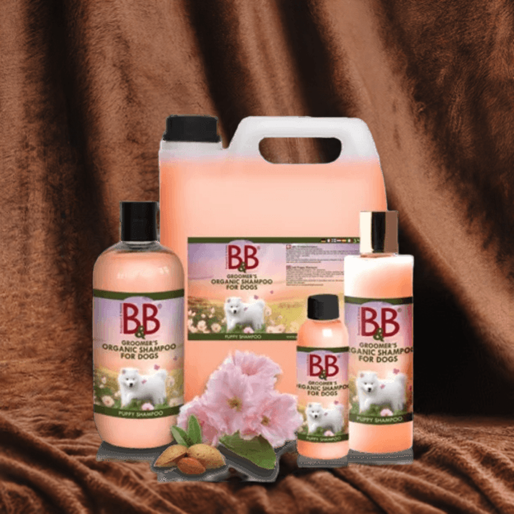 B&B Økologisk Hvalpeshampoo 🐾 Blødgørende med mandelolie, mild og skånsom til hvalpe og katte