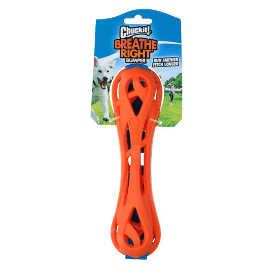 Chuck It Breathe Right Air Bumper – hundelegetøj i TPR med håndtag og ventilationshuller 🐶🌊
