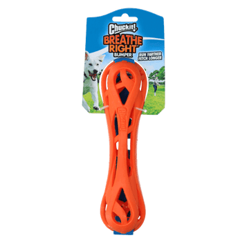 Chuck It Breathe Right Air Bumper – hundelegetøj i TPR med håndtag og ventilationshuller 🐶🌊
