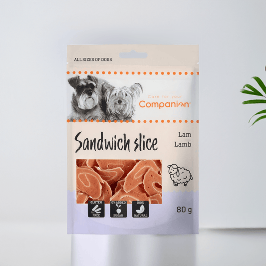 Companion Sandwich Slice Lamb – Naturlige lammegodbidder til hunde 🐑🐾