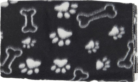 Companion Blanket with Bones and Paws