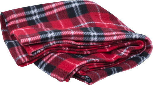 Companion tartan rug red pattern