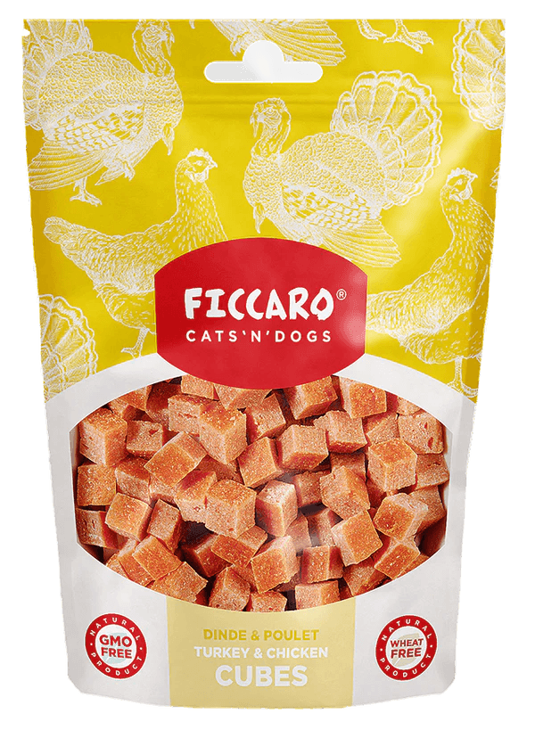 Ficcaro "turkey & chicken cubes" - Luksuspoter.dk