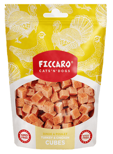 Ficcaro "turkey & chicken cubes" - Luksuspoter.dk