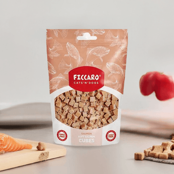 Ficcaro hundegodbidder "Soft salmon cubes"