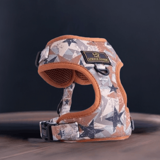 Luksuspoter Hundesele "The Bright Star" – Komfort og Stil i Naturlige Nuancer 🌟🐾