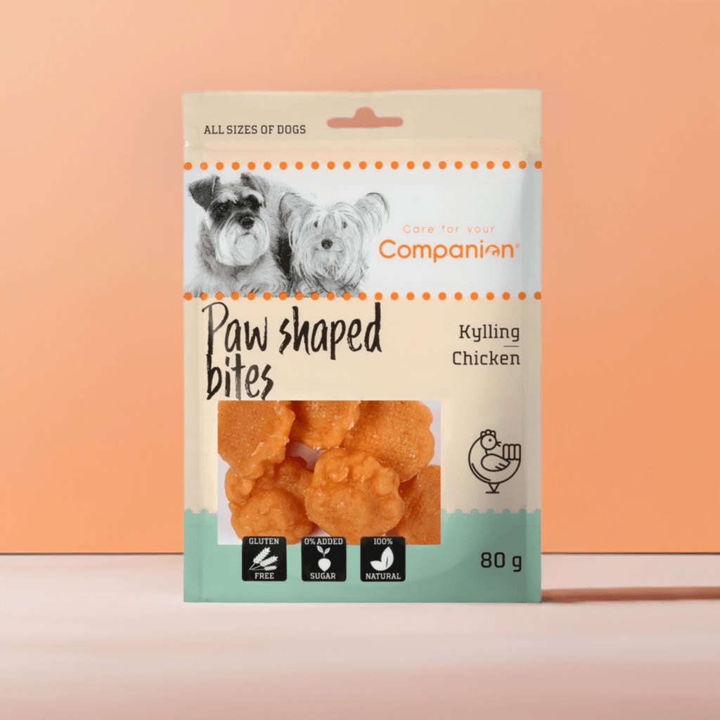 Companion "Paw shape bites" Chicken, 80 gram