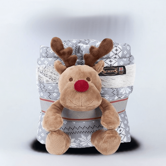 Scruffs hundetæppe - Gavesæt Santa paws