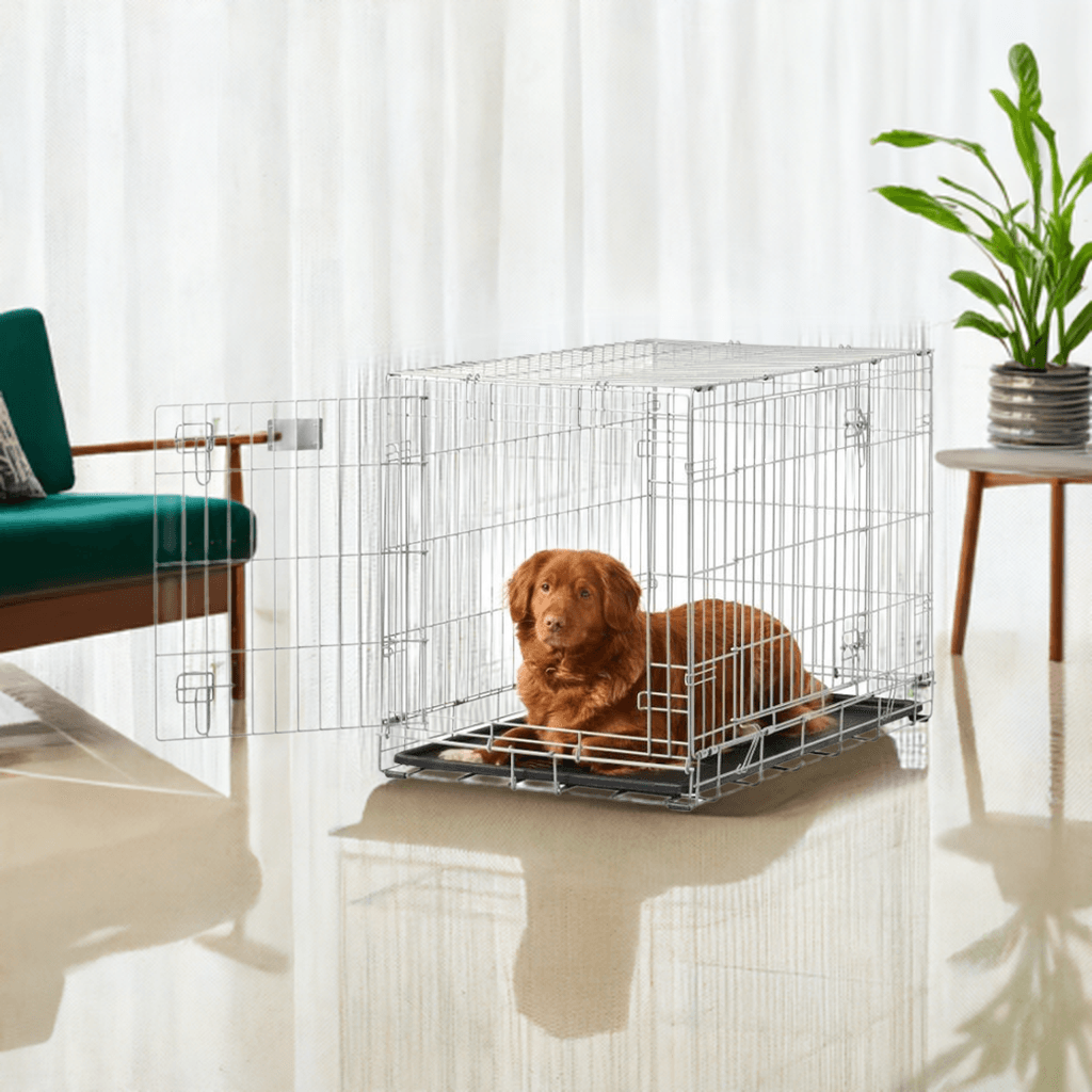 Savic dog cage, Metal colored