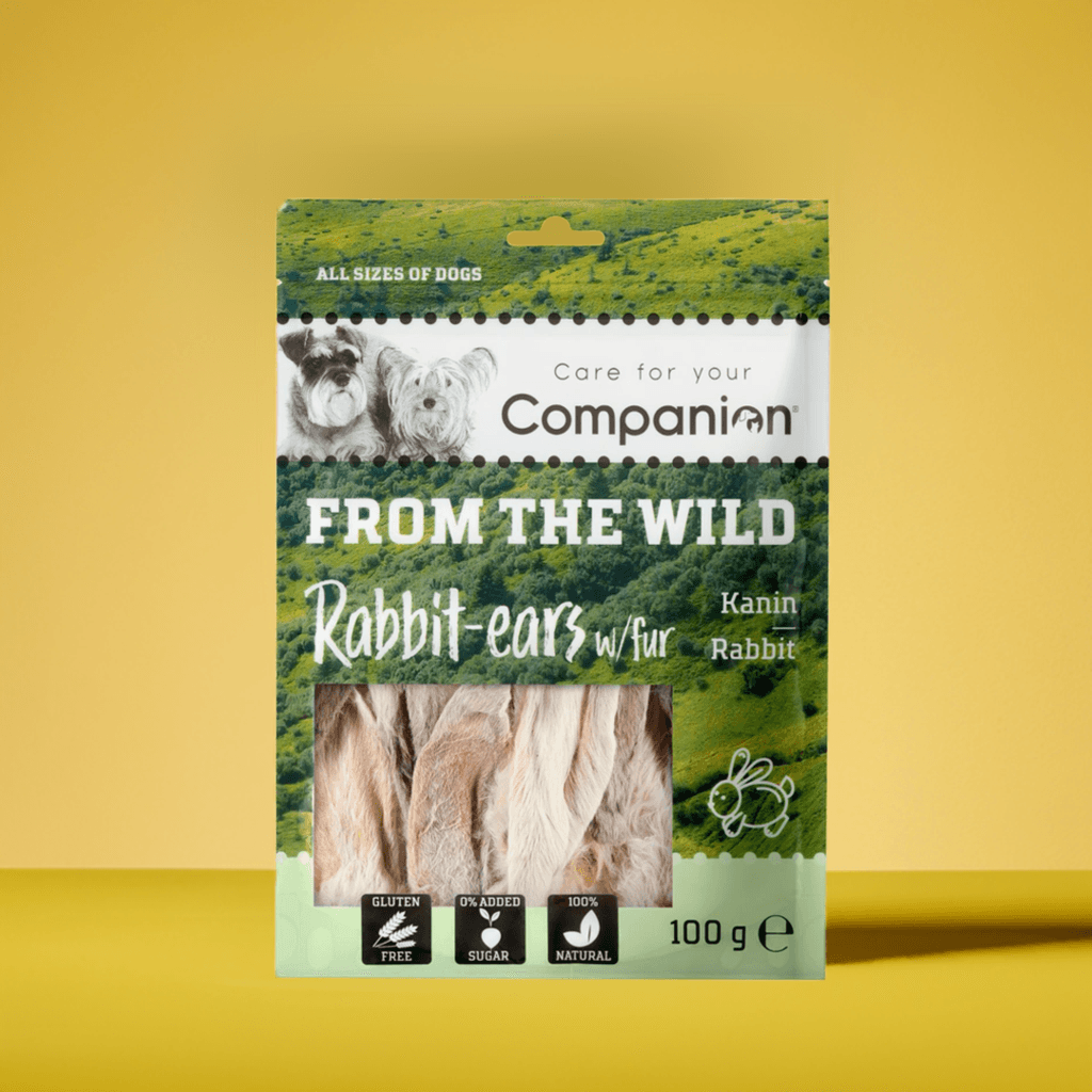Companion "Rabbit ear with long hair" Naturlig snack, 100 gram