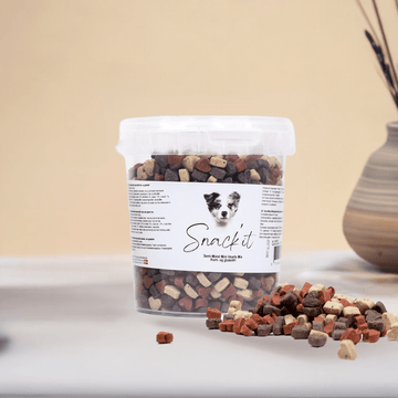 Snack'It Semi-moist mini hearts mix, 500 grams GRAIN FREE