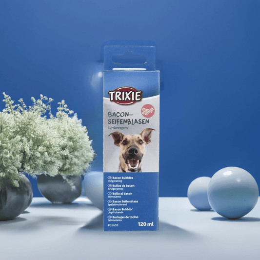 Trixie soap bubbles with bacon flavor