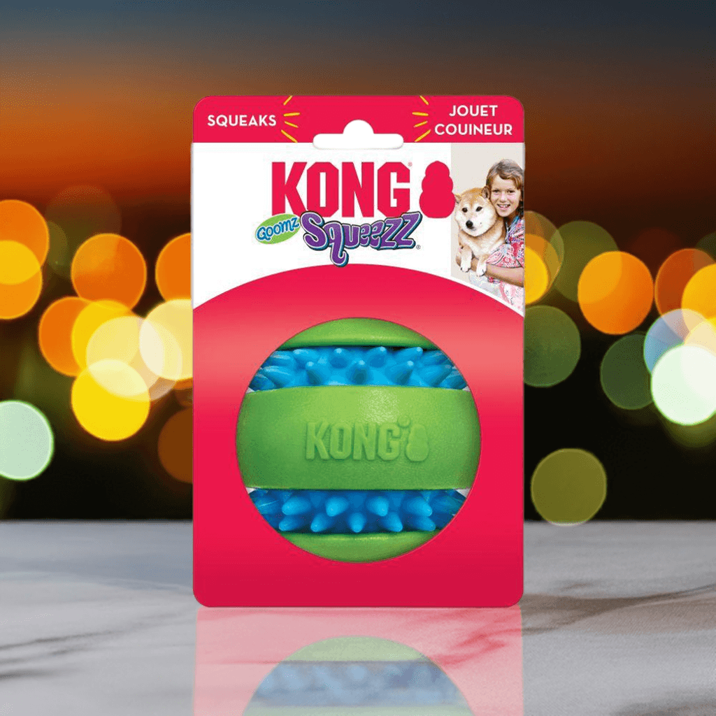 🦷 KONG Squeezz Goomz Ball – Sjov leg med sund effekt! 🐾💥