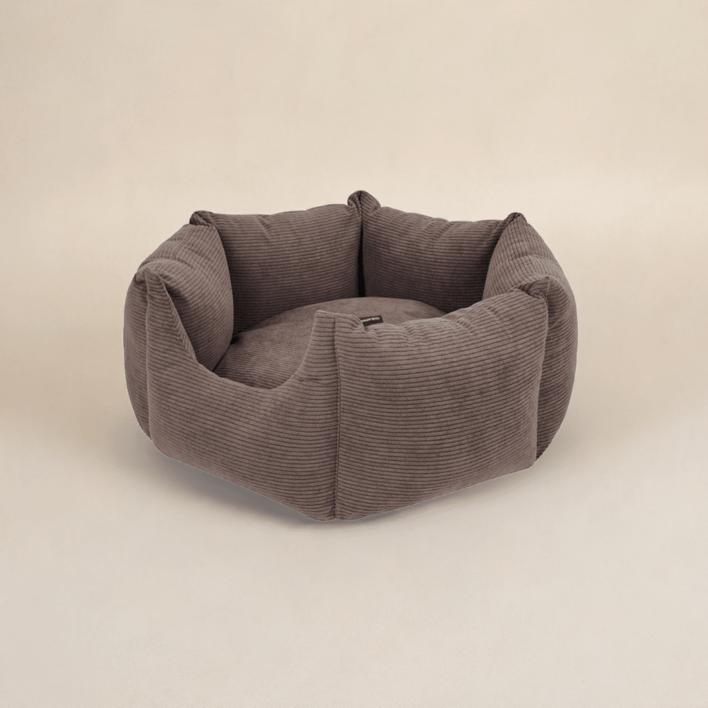 Nordic Paws Dog Bed "ComfyHex", Brown NEW