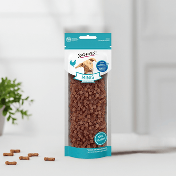 Dokas Minis Kyllingebryst, 70 gram, Kornfri, Fremstillet i Europa