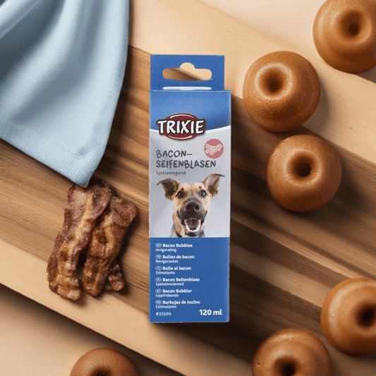 Trixie soap bubbles with bacon flavor