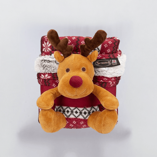 Scruffs hundetæppe - Gavesæt Santa paws