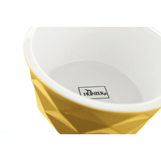 Hunter dog bowl - Ejby series, Yellow, blue, gray 