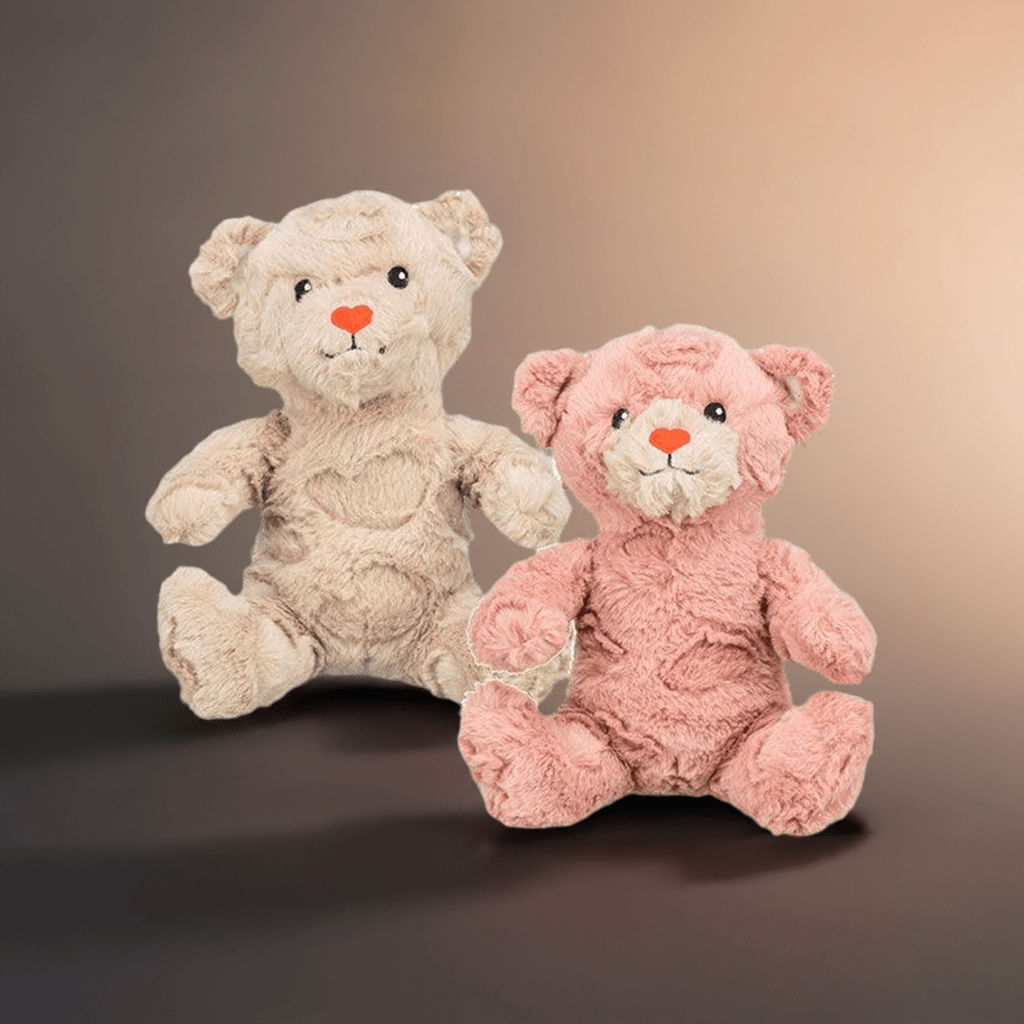 Trixie hundebamse Teddy Valentine i rosa – blød og lydløs sovebamse til hunde