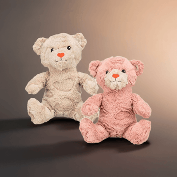 Trixie hundebamse Teddy Valentine i rosa – blød og lydløs sovebamse til hunde