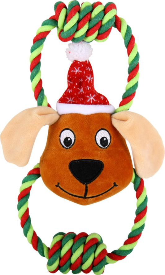 Companion Christmas Teddy Bear with Rope - Assorted