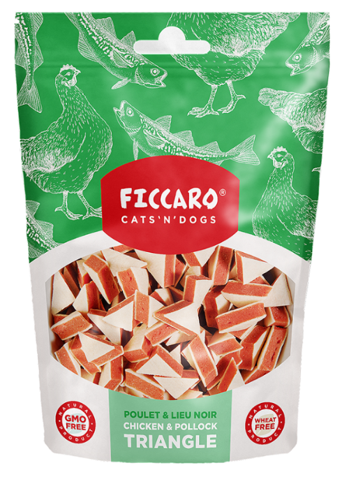 Ficcaro "Kylling og sej trekanter"